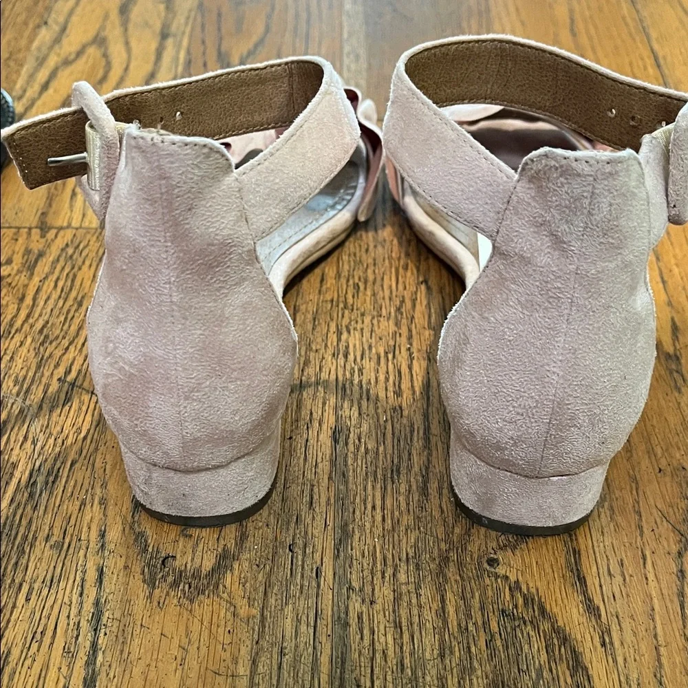 14th & Union Blush Ruffle Ankle-Strap Heels - Picture 2 of 4